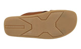 Prada Men's Brown Leather Crisscross Sandals Slides 2X2302