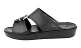 Prada Men's Black High-Quality Saffiano Leather Sandals 2X2938