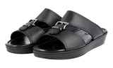 Prada Men's Black Saffiano Leather Sandals 2X2938