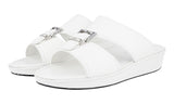 Prada Men's White Saffiano Leather Sandals 2X2938
