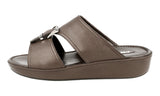 Prada Men's Brown Saffiano Leather Sandals 2X2938