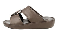 Prada Men's Brown High-Quality Saffiano Leather Sandals 2X2938
