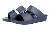 Prada Men's Blue High-Quality Saffiano Leather Sandals 2X2938