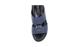 Prada Men's Blue High-Quality Saffiano Leather Sandals 2X2938