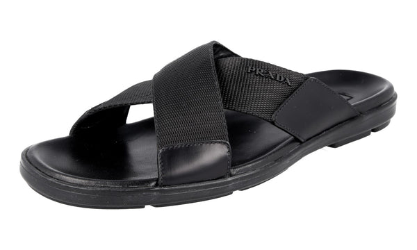 Prada Men's 2X2955 3G5C F0002 Leather Sandals