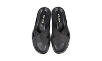 Prada Men's Black Leather Sandals 2X2955