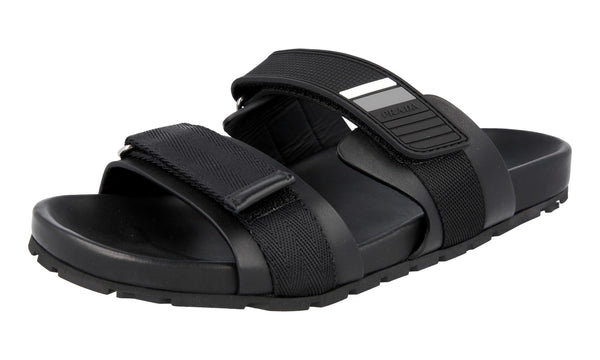Prada Men's 2X3002 3J4Z F0806 Leather Sandals