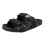 Prada Men's Black Leather Sandals 2X3002