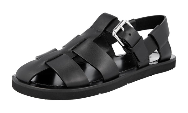 Prada Men's 2X3007 34A F0002 Leather Sandals