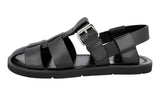 Prada Men's Black Leather Sandals 2X3007