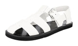 Prada Men's 2X3007 34A F0009 welt-sewn Leather Sandals