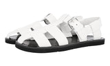 Prada Men's White welt-sewn Leather Sandals 2X3007