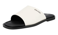 Prada Men's 2X3017 3E0N F0009 High-Quality Saffiano Leather Leather Sandals