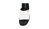 Prada Men's White Saffiano Leather Sandals 2X3017