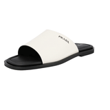 Prada Men's White Saffiano Leather Sandals 2X3017