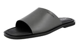 Prada Men's 2X3017 3E0N F0308 Saffiano Leather Leather Sandals