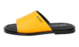 Prada Men's Yellow Saffiano Leather Sandals 2X3017