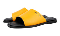 Prada Men's Yellow High-Quality Saffiano Leather Sandals 2X3017