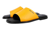 Prada Men's Yellow Saffiano Leather Sandals 2X3017