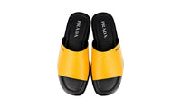 Prada Men's Yellow High-Quality Saffiano Leather Sandals 2X3017