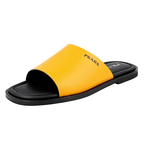 Prada Men's Yellow Saffiano Leather Sandals 2X3017