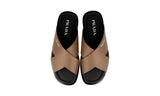 Prada Men's Brown Saffiano Leather Sandals 2X3029