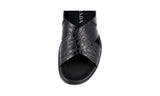 Prada Men's Black Leather Sandals 2X3033