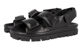 Prada Men's Black Leather Sandals 2X3064