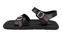 Prada Men's Black Leather Sandals 2X3071