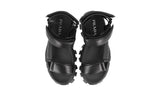Prada Men's Black Leather Cloudbust Thunder Monolith Sandals 2X3077