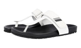 Prada Men's White Leather Sandals 2Y3013