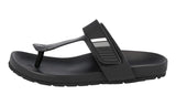 Prada Men's Black Leather Sandals 2Y3013