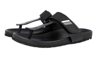 Prada Men's Black Leather Sandals 2Y3013