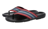 Prada Men's Black Leather Sandals 2Y3030