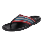 Prada Men's Black Leather Sandals 2Y3030