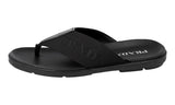 Prada Men's Black Leather Sandals 2Y3053