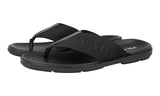 Prada Men's Black Leather Sandals 2Y3053