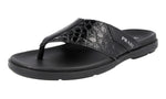 Prada Men's 2Y3057 2OFC F0002 Leather Sandals