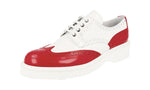 Prada Women's 3E5739 AZ3 F0D56 welt-sewn Leather Lace-up Shoes