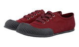 Prada Women's Red Heavy-Duty Rubber Sole Sneaker 3E5838