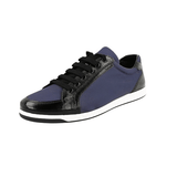 Prada Women's Blue Saffiano Leather Sneaker 3E5892