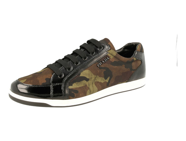Prada Women's 3E5892 3OCP F0334 Saffiano Leather Leather Sneaker
