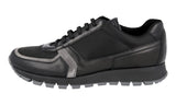 Prada Women's Black Leather Nylon Prax Sneaker 3E6026