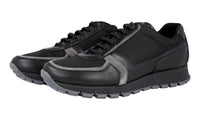 Prada Women's Black Leather Matchrace Sneaker 3E6026