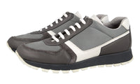 Prada Women's Grey Leather Matchrace Sneaker 3E6026