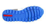 Prada Women's Blue Heavy-Duty Rubber Sole Leather Matchrace Sneaker 3E6026