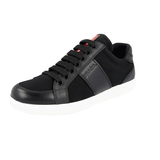 Prada Women's Black Leather Downtown Sneaker 3E6184
