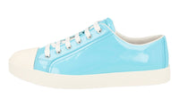 Prada Women's Turquoise Brushed Spazzolato Leather Sneaker 3E6202