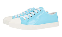 Prada Women's Turquoise Brushed Spazzolato Leather Sneaker 3E6202