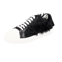 Prada Women's Black Leather Sneaker 3E6299